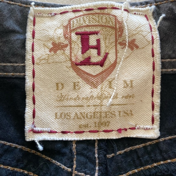 Navy Brushed Jean Boot Cut Sz 30 Division E Mens - Picture 7 of 10